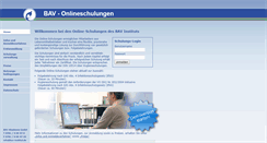 Desktop Screenshot of bav-onlineschulung.de